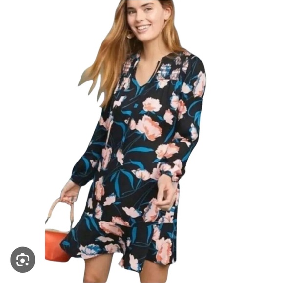 Maeve Dresses & Skirts - Maeve Anthropologie Ragonda Tunic dress in botanical design